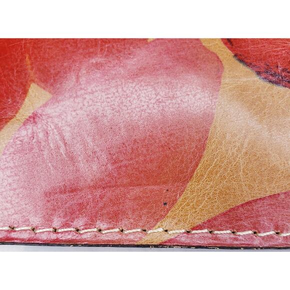 PATRICIA NASH Women's Leather Envelope Clutch Purse Floral Spring Multicolor GUC - Picture 12 of 16